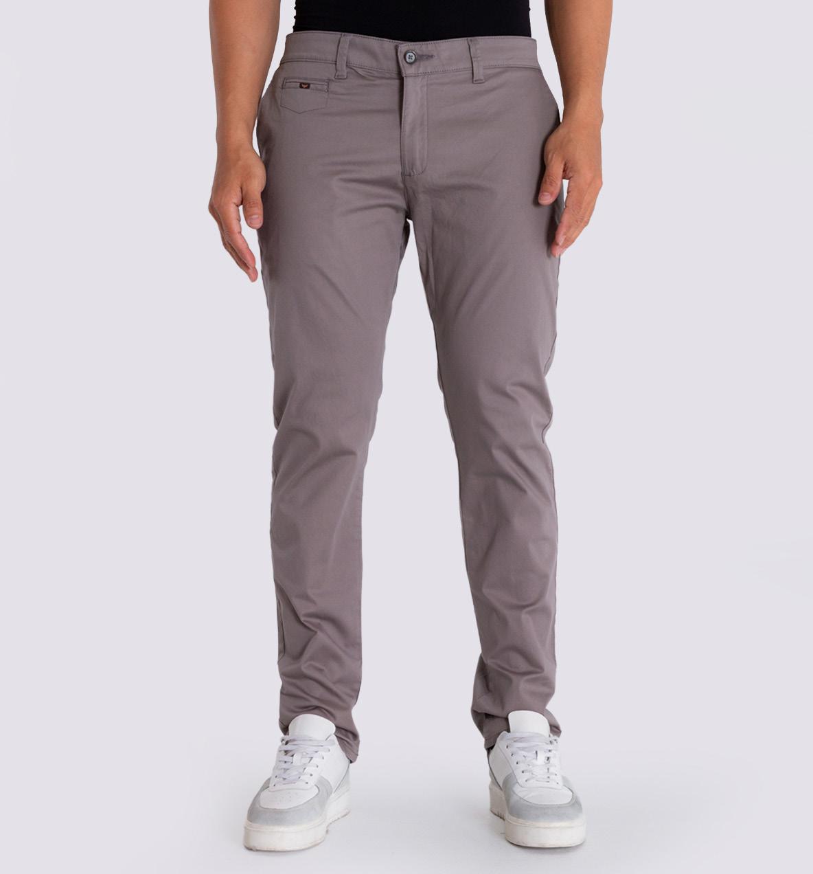 Pantalon Hombre Oxford 060747 Gris Claro
