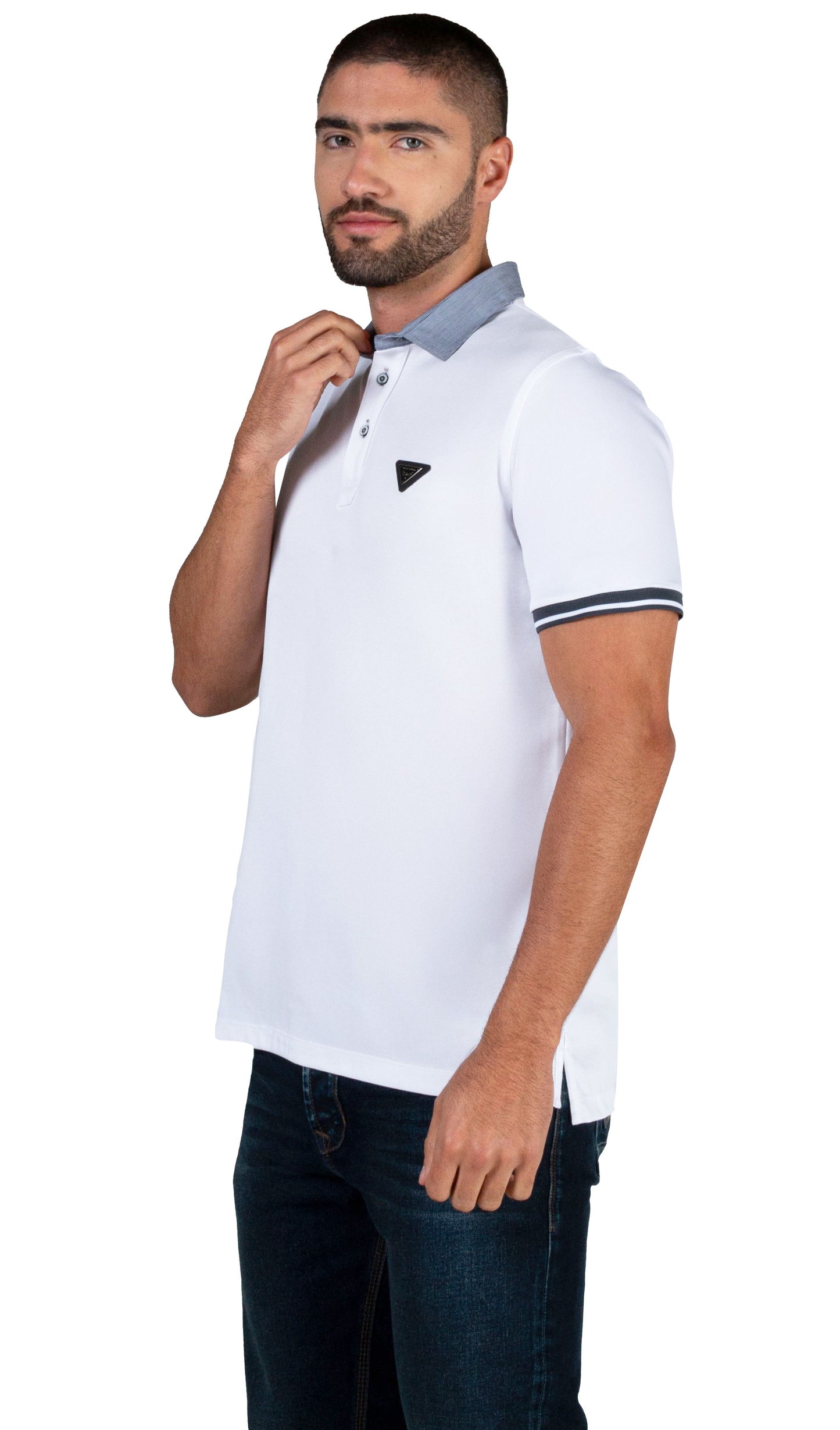 Camiseta Polo Oxford 022297 Blanco