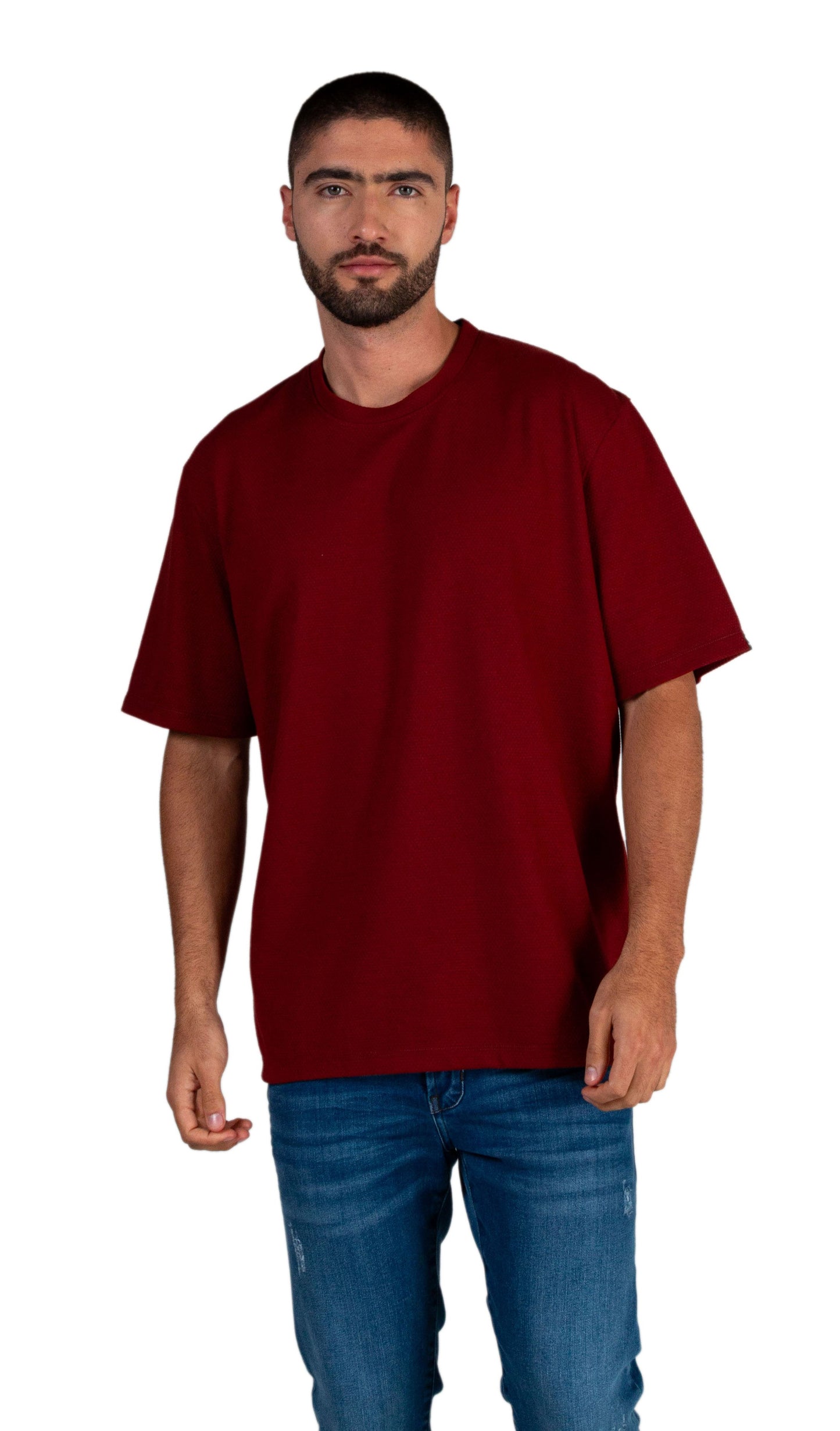 Camiseta Cuello Redondo Oxford 333639 Terracota