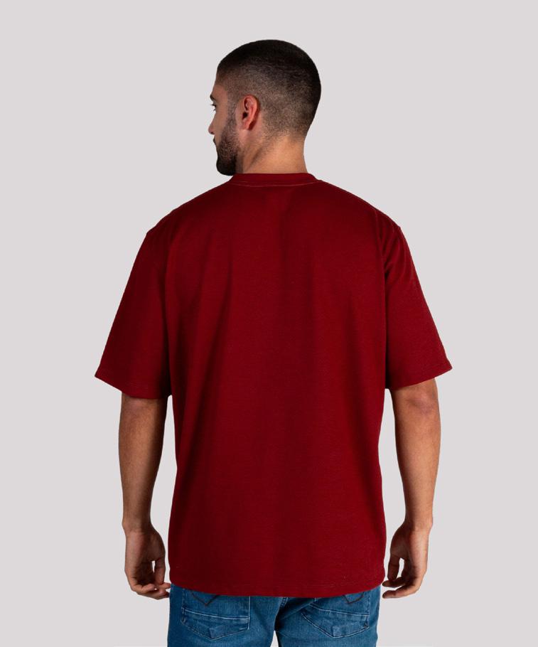 Camiseta Cuello Redondo Oxford 333639 Terracota