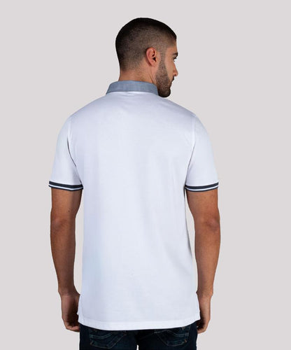 Camiseta Polo Oxford 022297 Blanco
