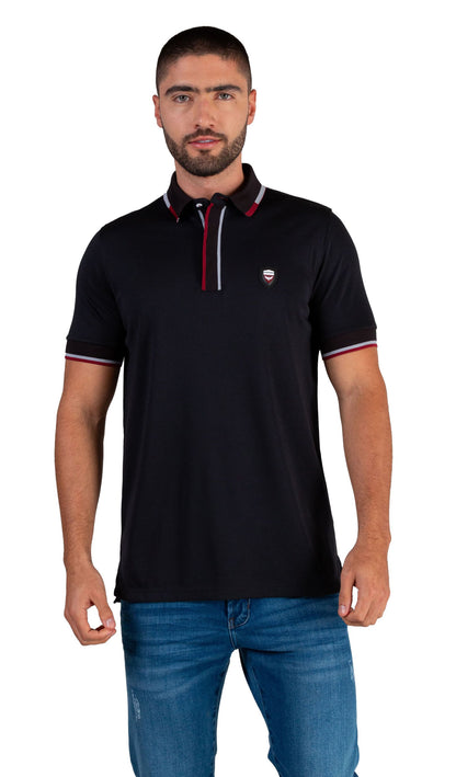 Camiseta Polo Oxford 022385 Negro
