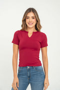 Blusa Ragstyle Pf31122439 Made Rojo Malbec
