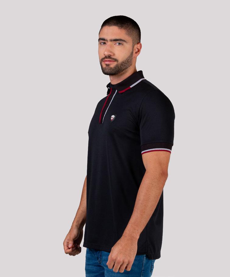 Camiseta Polo Oxford 022385 Negro