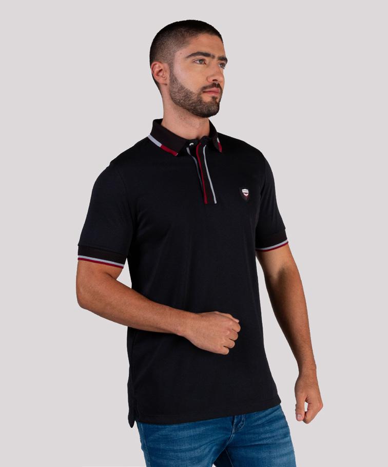 Camiseta Polo Oxford 022385 Negro