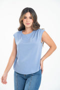 Blusa Ragstyle Pf31113678 Rema Azul Medio