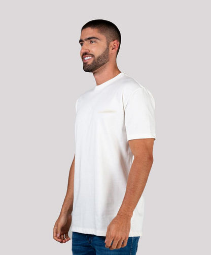 Camiseta Cuello Redondo Oxford 333666 Oversized Crudo