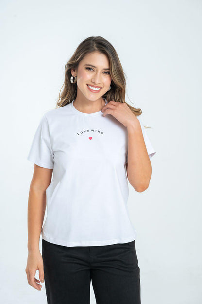 Camiseta Dama Ragstyle Pf31122226 Blanco