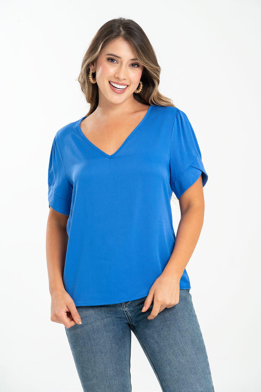 Blusa Ragstyle Pf31113287 Azul Rey