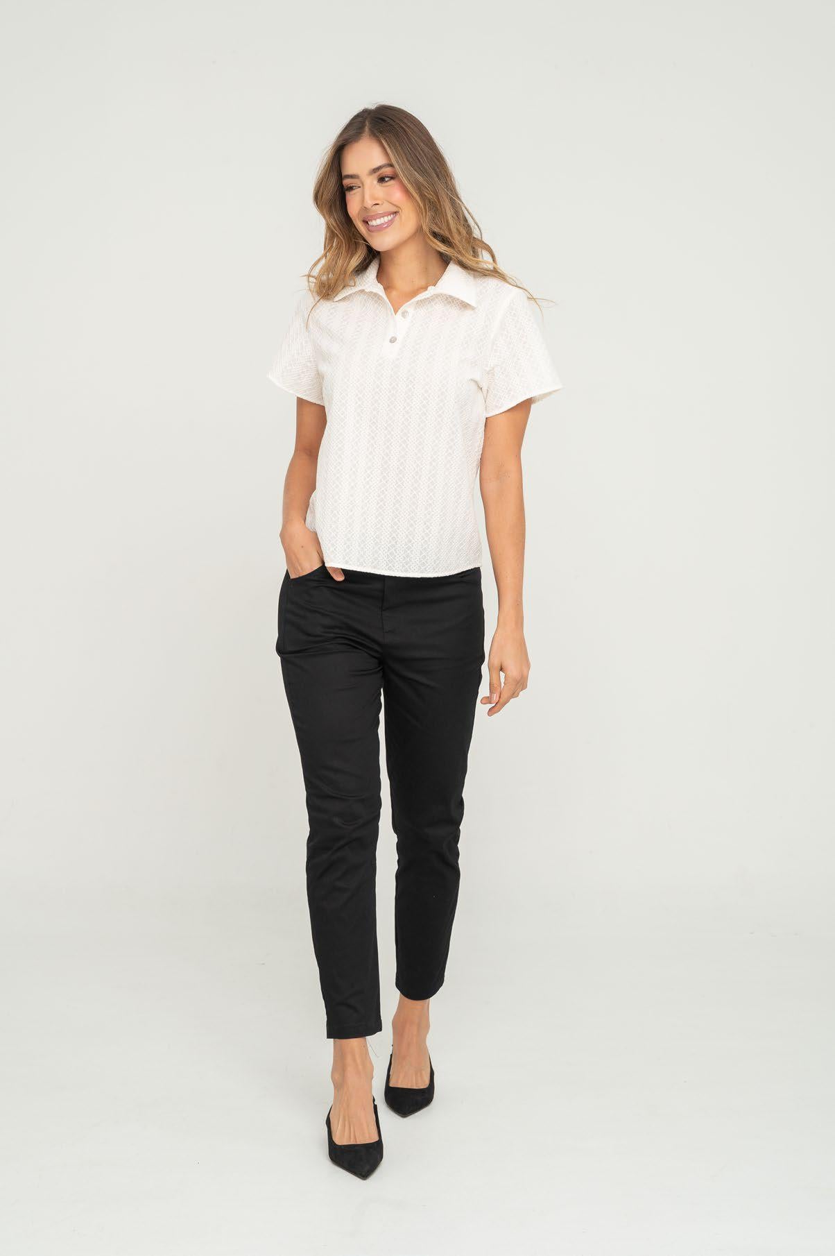 Blusa Ragstyle Pf31113808 Cotton Marfil