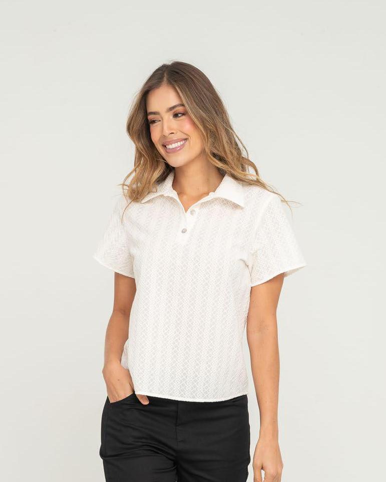 Blusa Ragstyle Pf31113808 Cotton Marfil