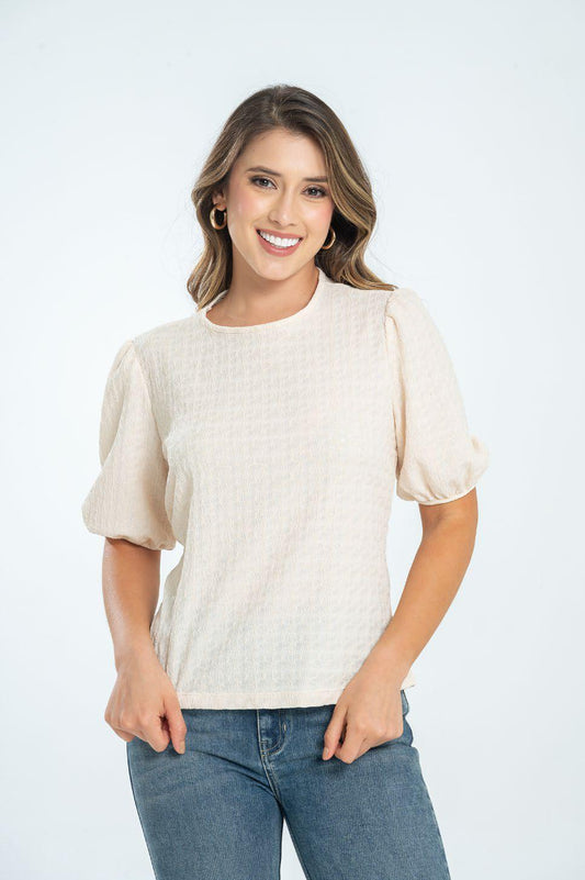 Blusa Ragstyle Pf31122240 Beige Claro