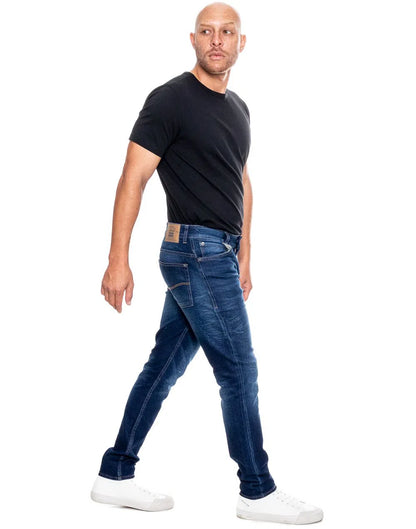 Jean Hombre Color Blue 211403 Slim Fit Azul Medio