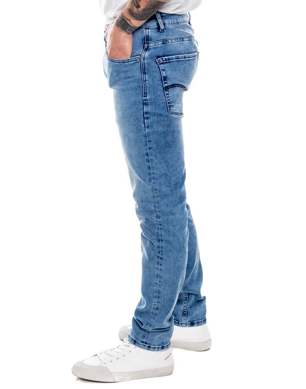 Jean Hombre Color Blue 221410 Slim Fit Azul Claro