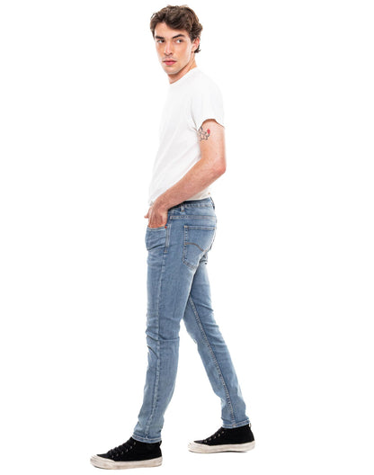 Jean Hombre Color Blue 321405 Slim Fit Azul Claro