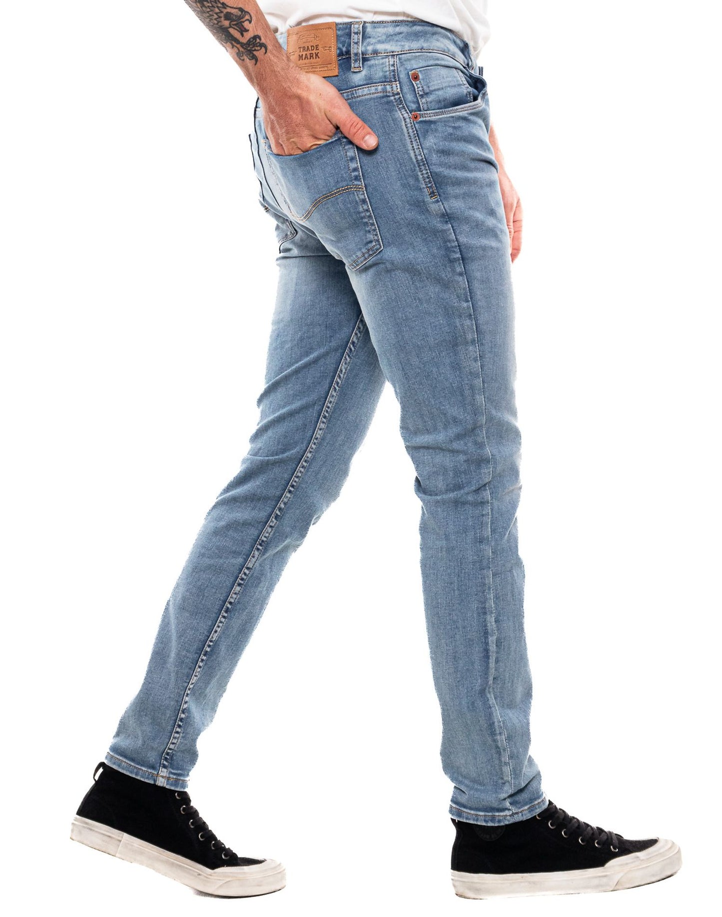 Jean Hombre Color Blue 321405 Slim Fit Azul Claro