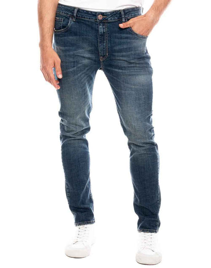 Jean Hombre Color Blue 321409 Slim Fit Azul Oscuro