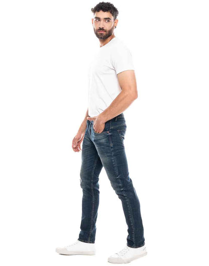 Jean Hombre Color Blue 321409 Slim Fit Azul Oscuro