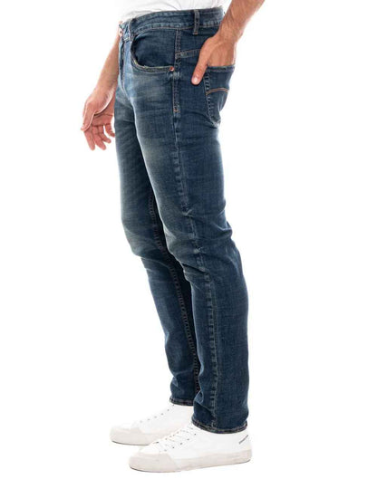 Jean Hombre Color Blue 321409 Slim Fit Azul Oscuro