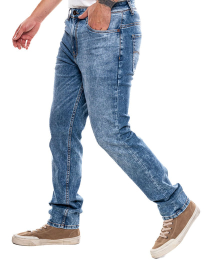Jean Hombre Color Blue 331405 Regular Fit Azul Medio