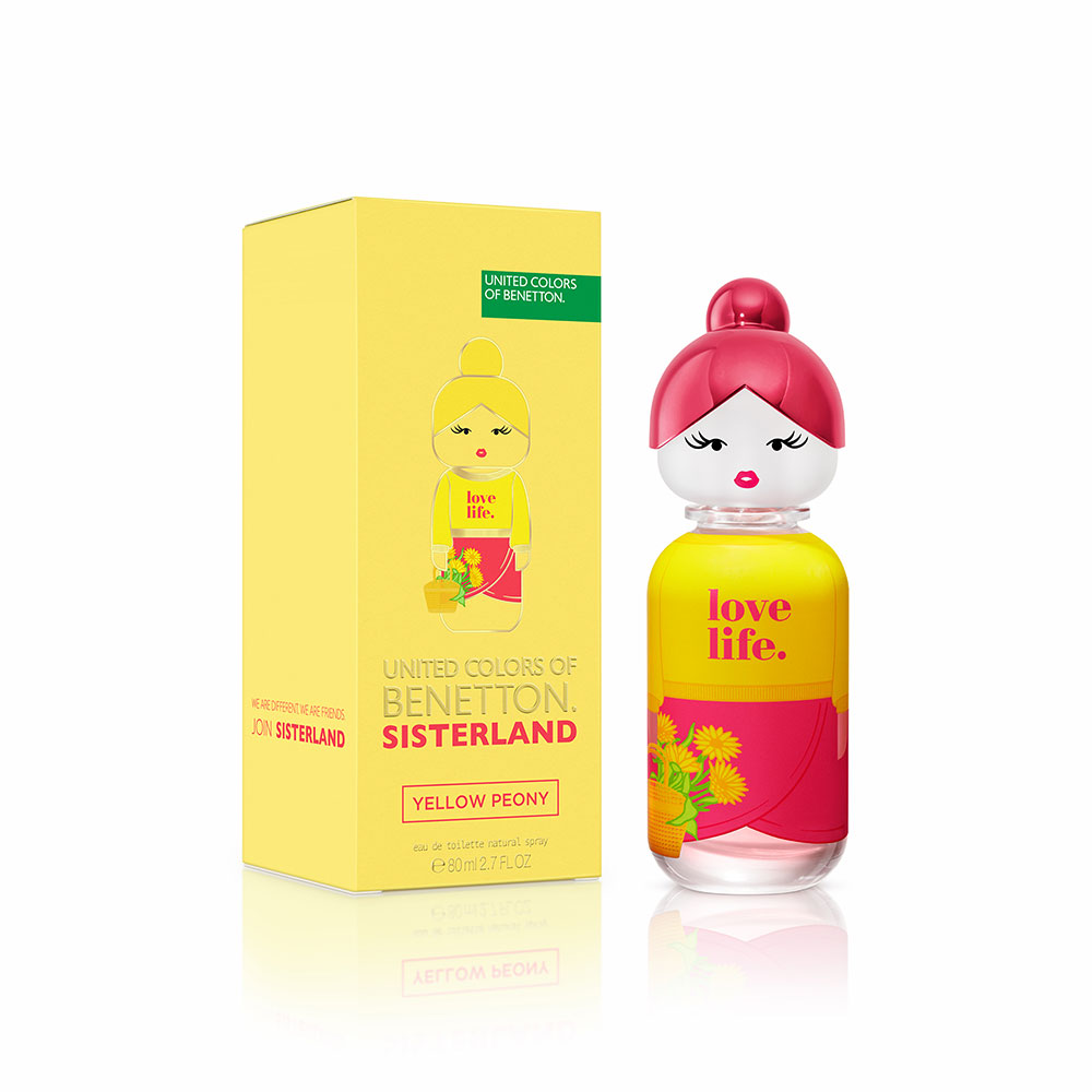 Perfume Benetton United Colors Sisterland Yellow Peony 80 ml EDT