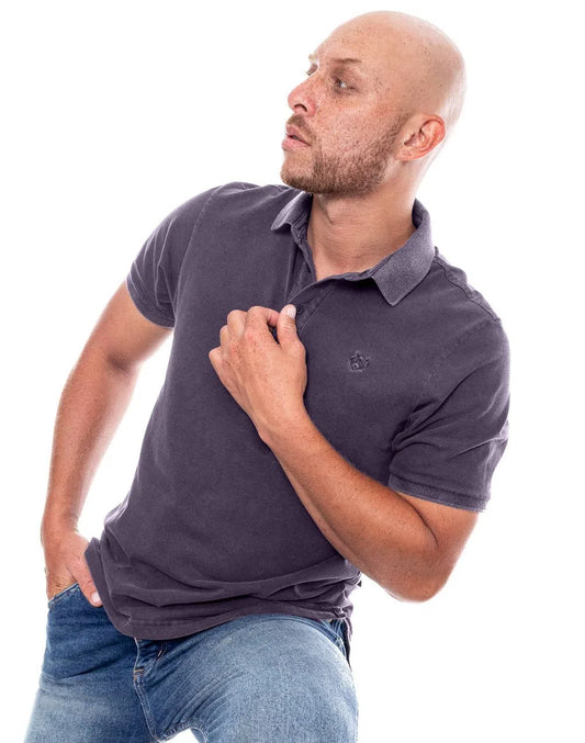 Camiseta Polo Color Blue 242702 Regular Fit Uva