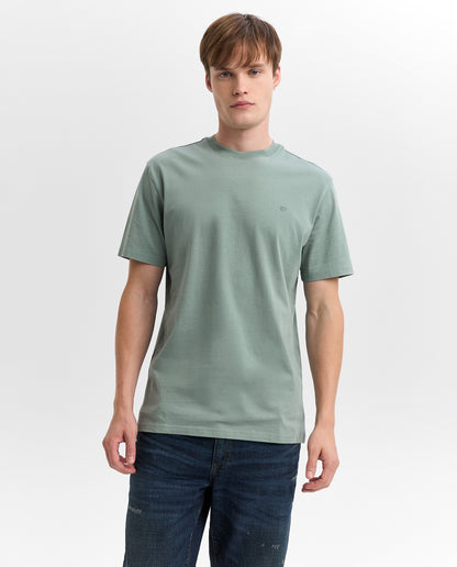 Camiseta Cuello Redondo Americanino 840F001 Slim Fit Verde Claro