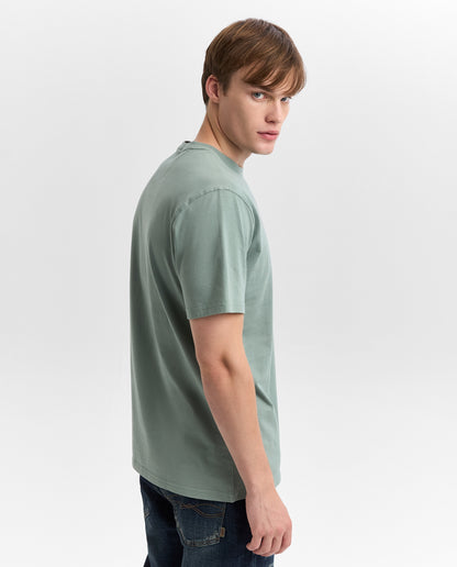 Camiseta Cuello Redondo Americanino 840F001 Slim Fit Verde Claro
