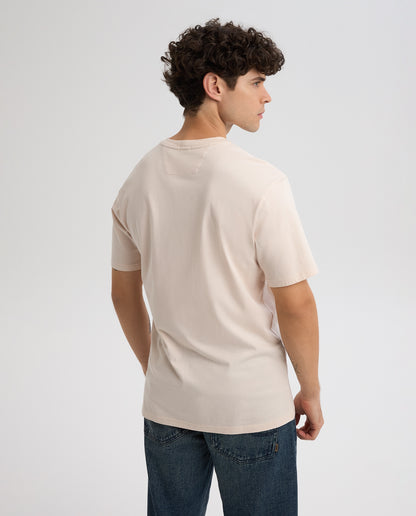 Camiseta Cuello Redondo Americanino 840F001 Slim Fit Crudo