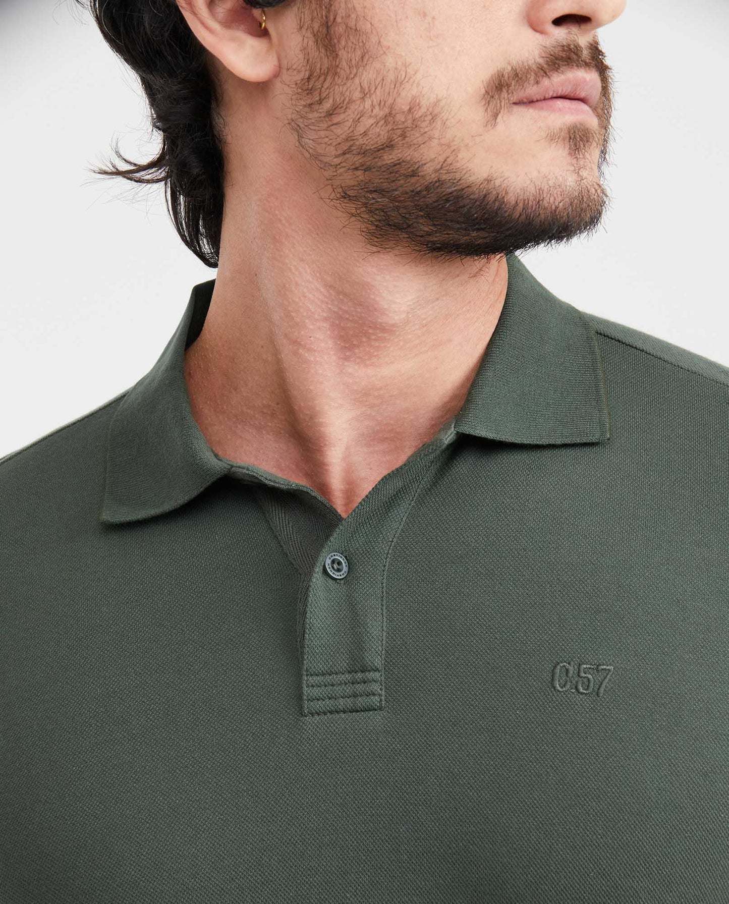 Camiseta Polo Chevignon 601G018 Slim Fit Verde Oscuro