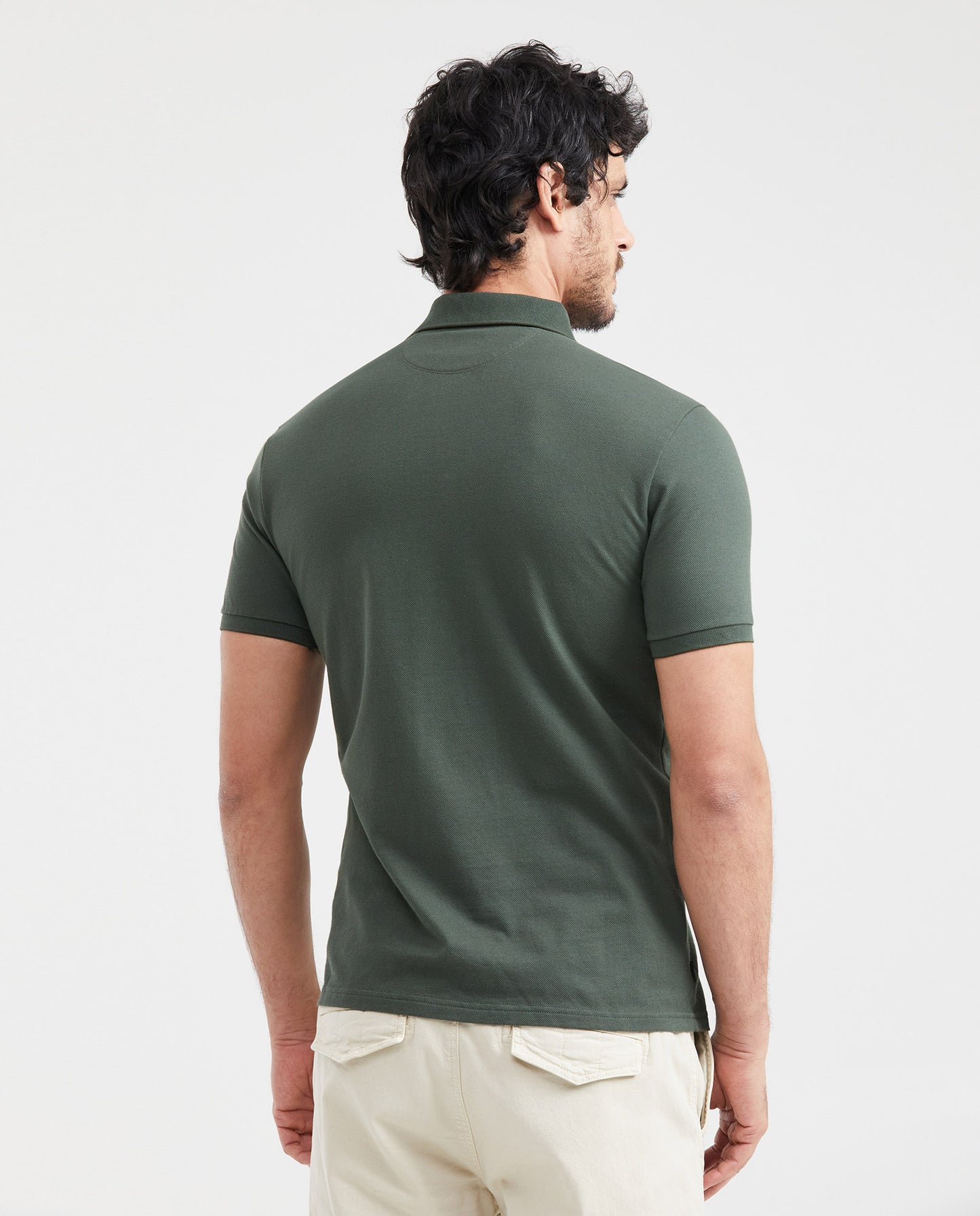 Camiseta Polo Chevignon 601G018 Slim Fit Verde Oscuro