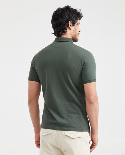 Camiseta Polo Chevignon 601G018 Slim Fit Verde Oscuro