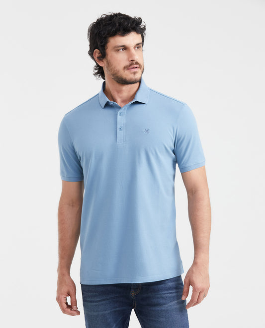 Camiseta Polo Chevignon 601G015 Classic Fit Azul Medio