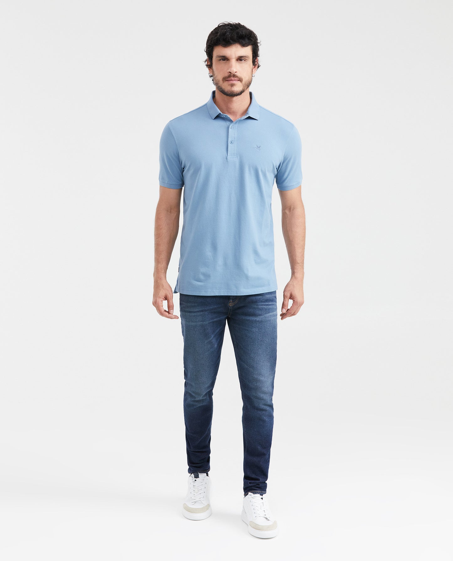 Camiseta Polo Chevignon 601G015 Classic Fit Azul Medio