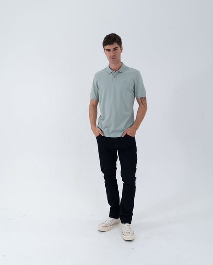 Camiseta Polo Americanino 800G004 Slim Fit Verde Claro