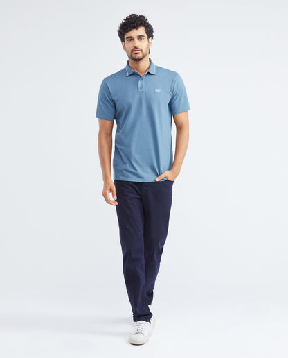 Camiseta Polo Chevignon 602F008 Classic Fit Azul Espejismo Oscuro