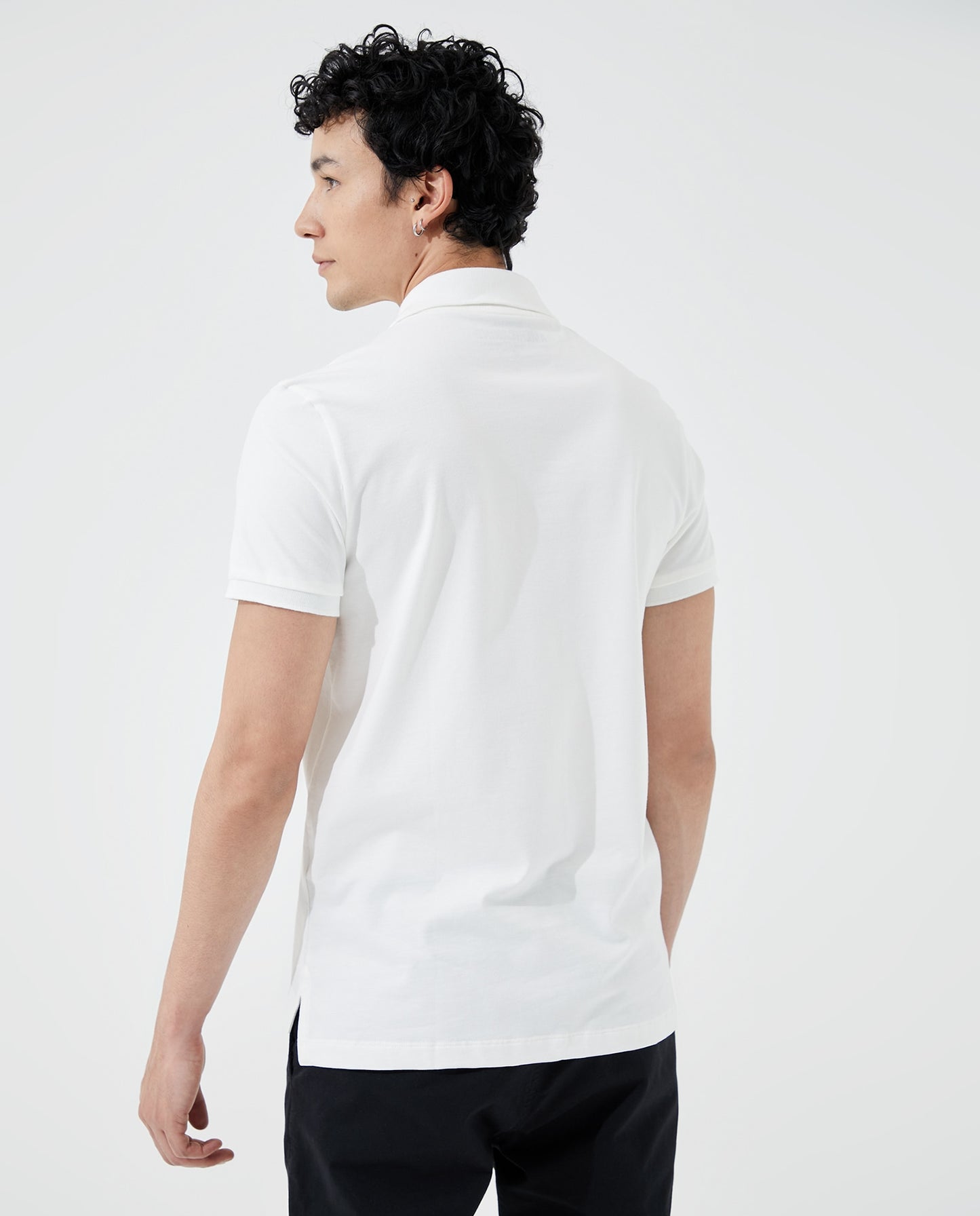 Camiseta Polo Americanino 800B703 Slim Fit Blanco Crudo