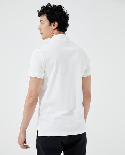 Camiseta Polo Americanino 800B703 Slim Fit Blanco Crudo