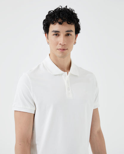 Camiseta Polo Americanino 800B703 Slim Fit Blanco Crudo