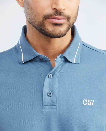 Camiseta Polo Chevignon 602F008 Classic Fit Azul Espejismo Oscuro