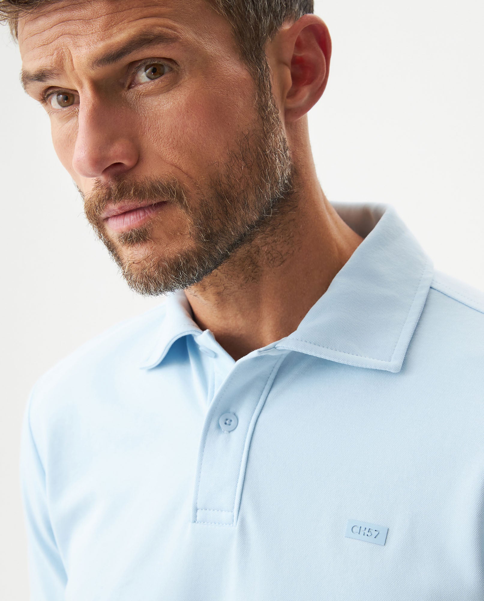 Camiseta Polo Chevignon 609G023 Slim Fit Azul Ligero Claro
