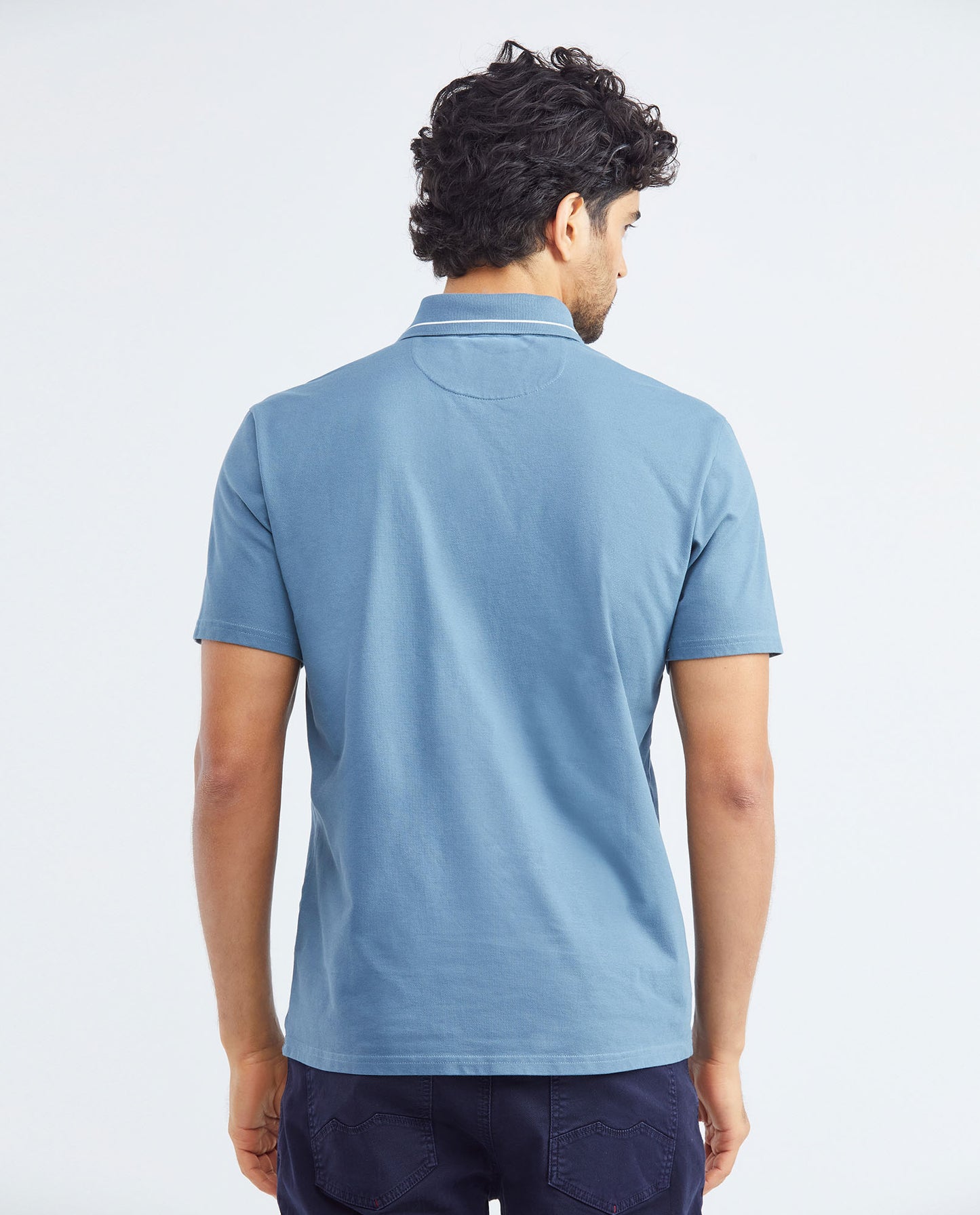 Camiseta Polo Chevignon 602F008 Classic Fit Azul Espejismo Oscuro