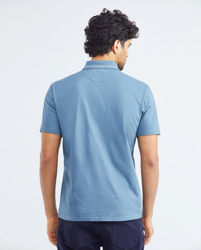 Camiseta Polo Chevignon 602F008 Classic Fit Azul Espejismo Oscuro