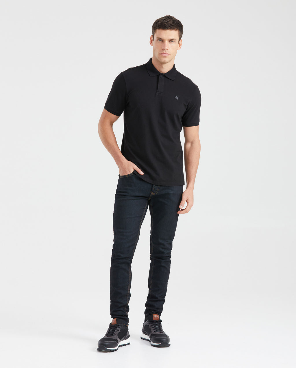 Camiseta Polo Chevignon 601G004 Slim Fit Negro