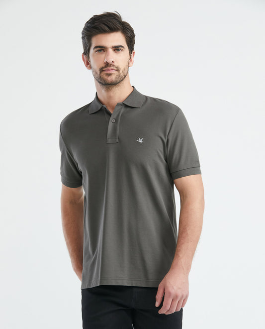 Camiseta Polo Chevignon 609E000 Classic Fit Gris Oscuro