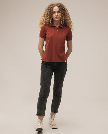 Camiseta Dama Americanino 600D007 Basica Polo Cobre