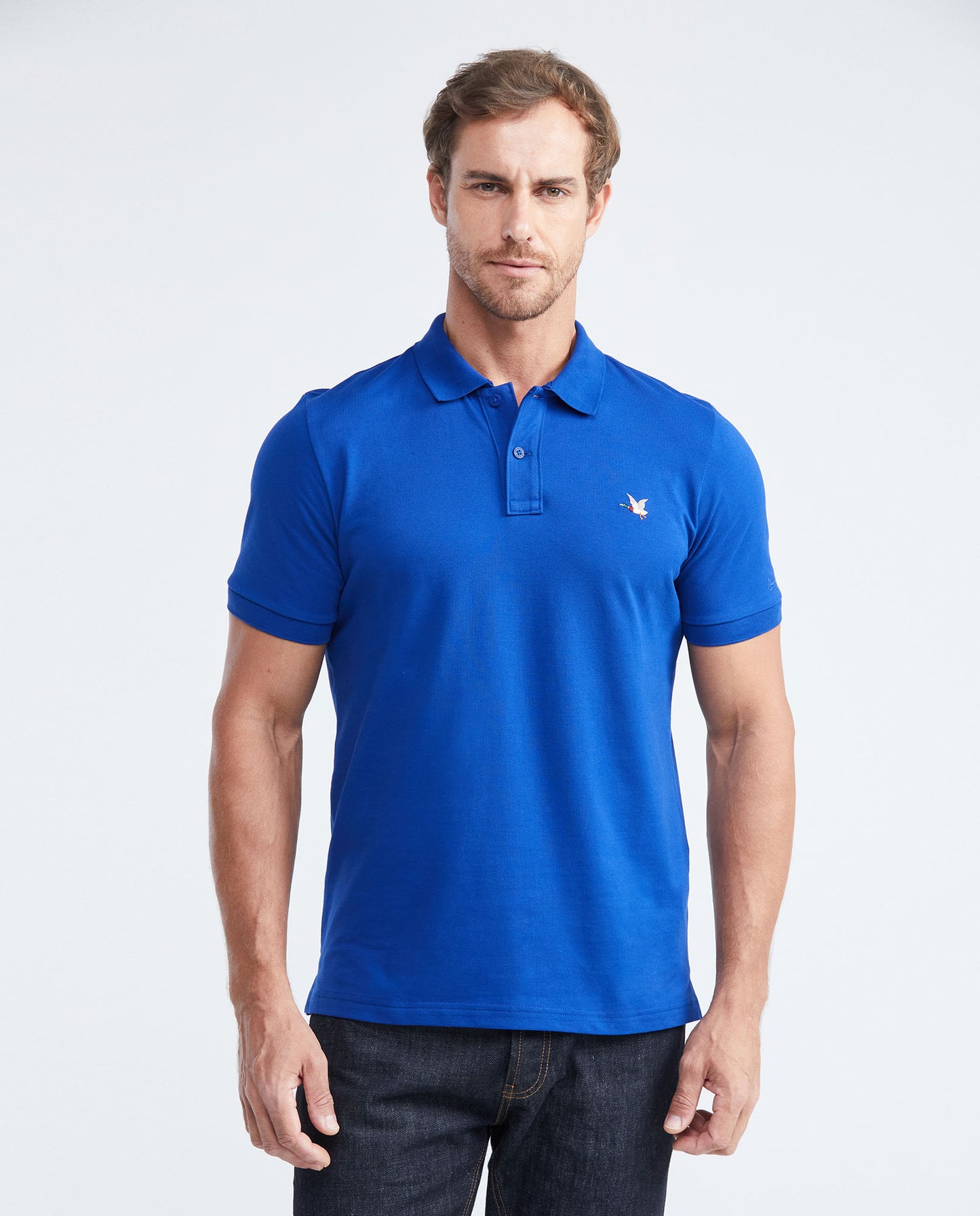 Camiseta Polo Chevignon 609F001 Slim Fit Azul Rey