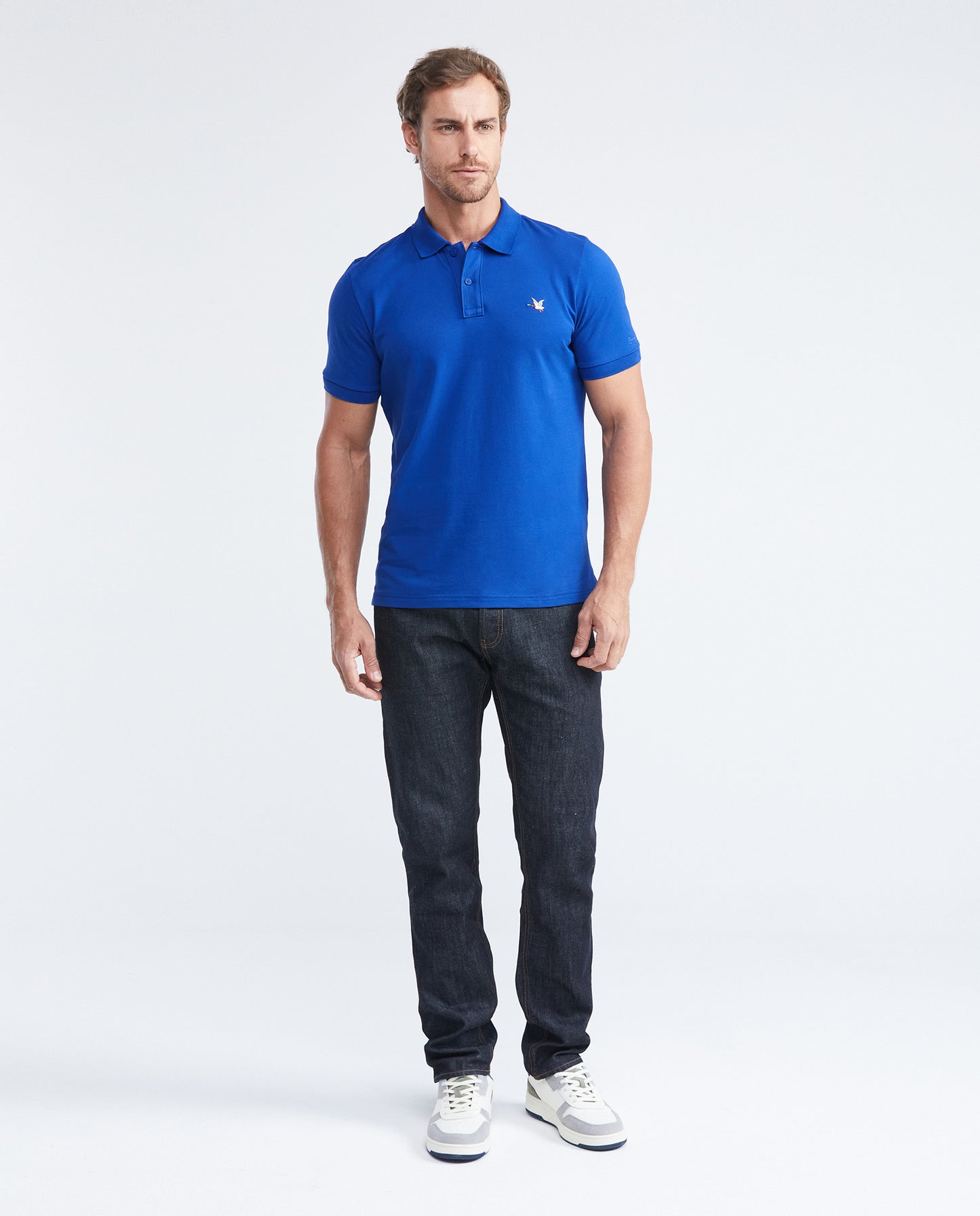 Camiseta Polo Chevignon 609F001 Slim Fit Azul Rey