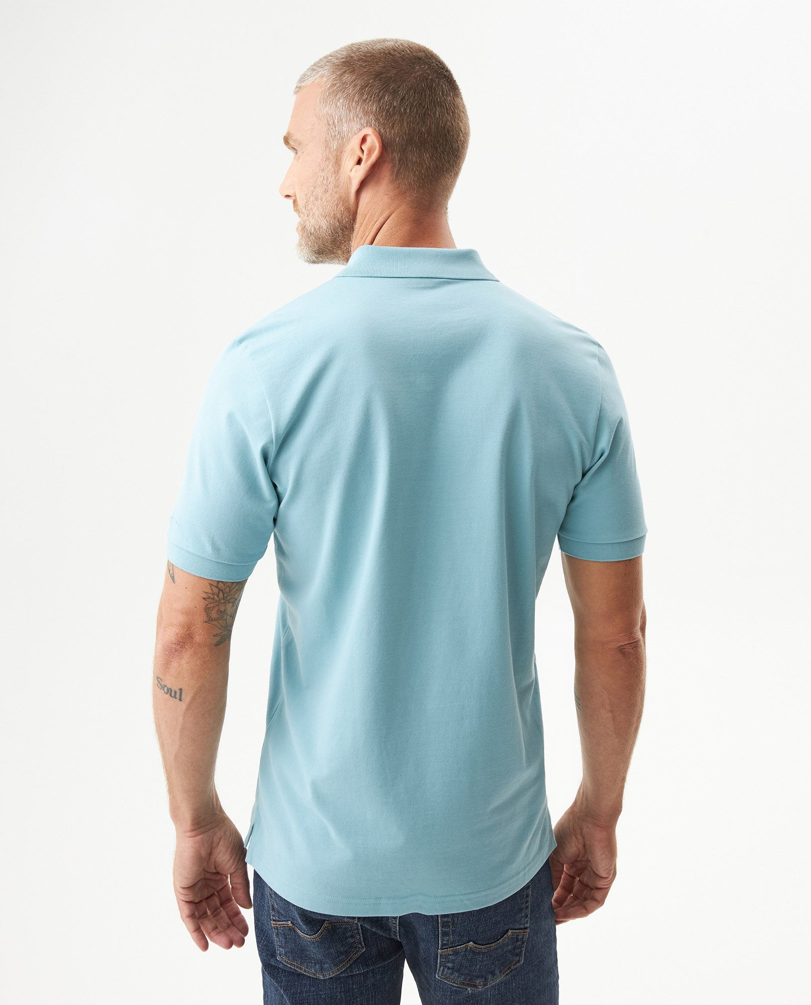 Camiseta Polo Chevignon 609G001 Slim Fit Azul Cameo Medio