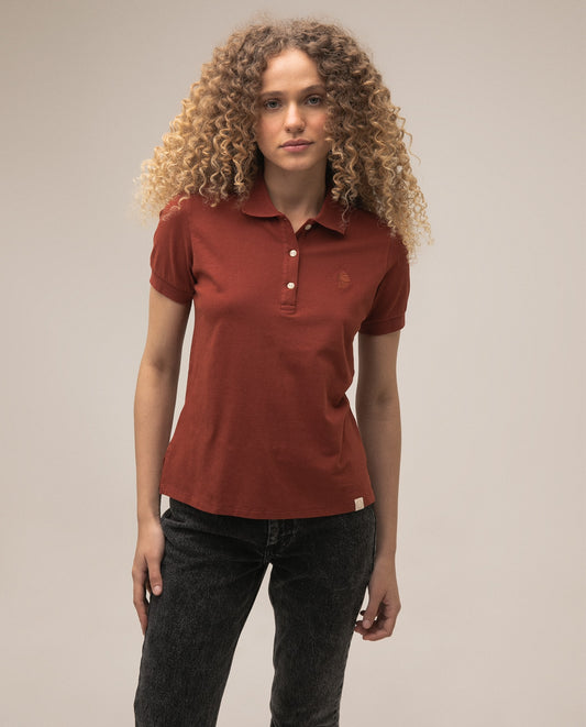 Camiseta Dama Americanino 600D007 Basica Polo Cobre